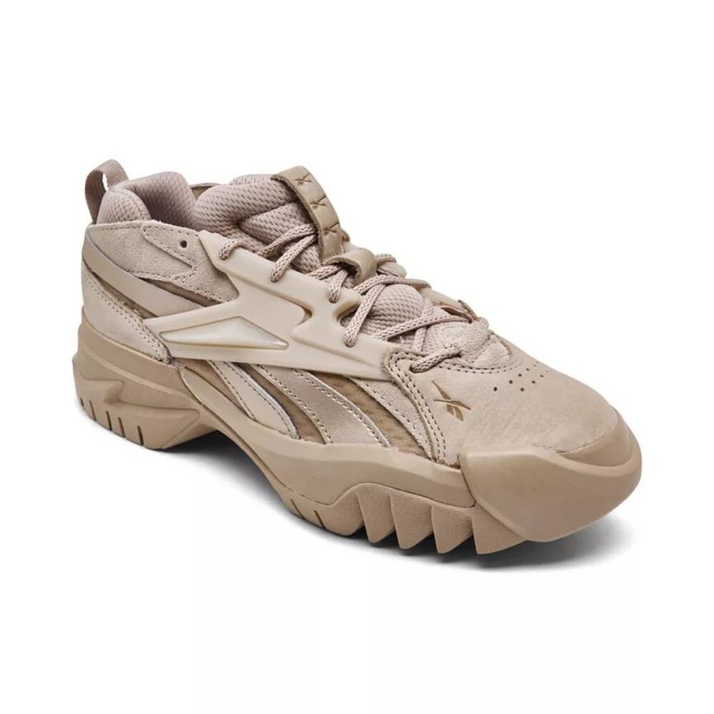 Cardi B Reebok Women's Classic Leather V2 Casual Beige Active Sneakers Size 7